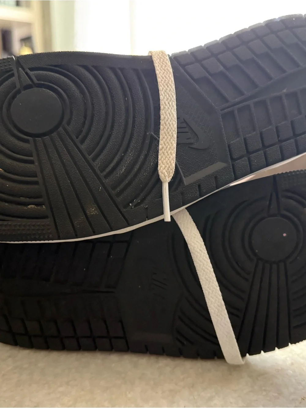 Jordan 1 Men's Mid Sneakers in White, Black & Pink